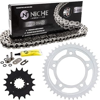 NICHE Drive Sprocket Chain Combo for Honda CB1100SF Front 17 Rear 43 Tooth 530V O-Ring 110 Links