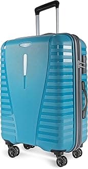 Airpro 76cm Polypropylene Hardsided Large Size 8 Wheels Blue Trolley, Cross Teal, 30, Aristocrat Airpro 76cm Polypropylene Hardsided Large size 8 Wheels Blue Trolley