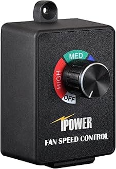 iPower Exhaust Fan Speed Controller Adjuster for Duct Inline Fan Vent Blower 350W