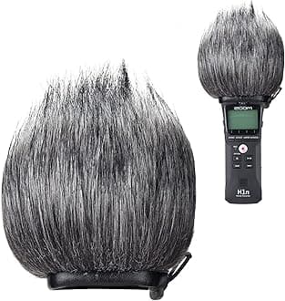 YOUSHARES Zoom H1n Recorder Furry Outdoor Windscreen Muff, Pop Filter/Wind Cover Shield Fits Zoom H1n & H1 Handy Portable Recorder