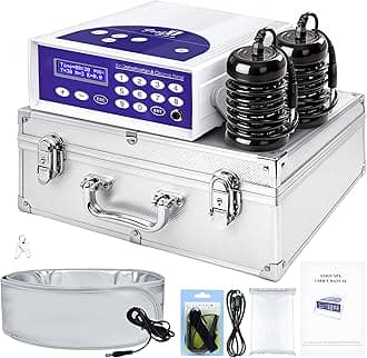 Lecaung Ionic Foot Bath Detox Machine, Professional Ion Cleanse Ionic Detox Foot Bath Spa Machine with LED Display, Far Infrared Belt