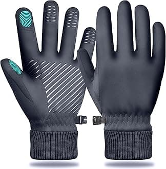 Winter Gloves for Women and Men: Water Resistant Thermal Gloves for Running, Hiking, Cold Weather Touchscreen Gloves for Snow, Outdoor Work