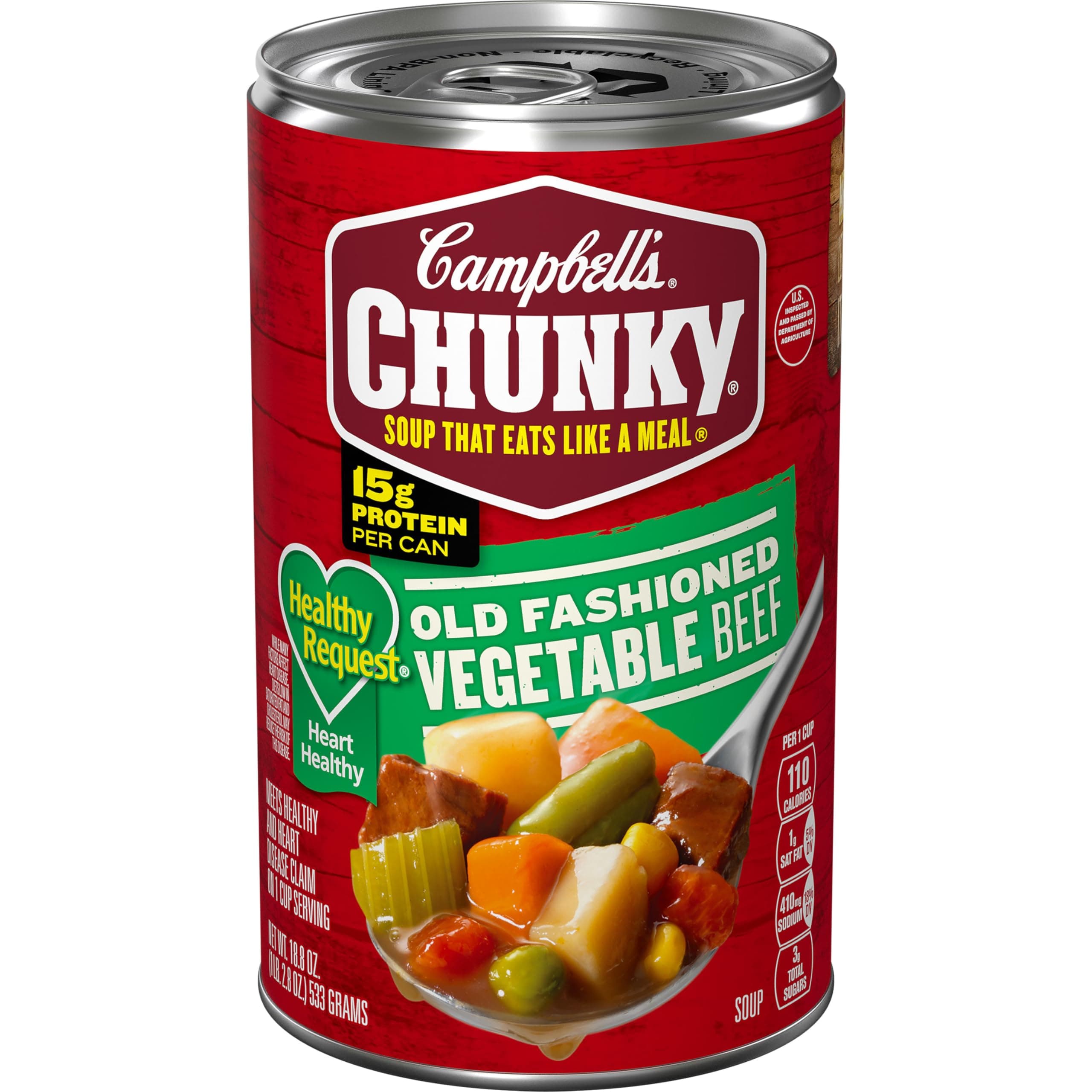 Healthy Request Soup, Old Fashioned Vegetable Beef Soup, 18.8 Oz Can