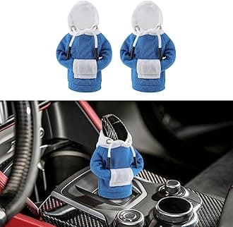 2PCS Universal Gear Shift Cover, Funny Shifter Hoodie, Car Shifter Stick Protector Decoration for Most Car Gear Shift Levers