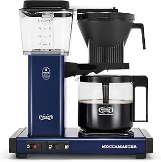 Moccamaster53928 KBGV Select Coffee Maker, Midnight Blue, 40 ounce, 10-Cup, 1.25L