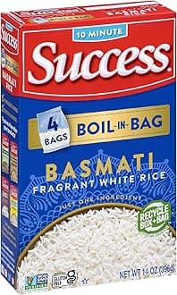 Success Boil-in-Bag Basmati White Rice, 4 Count