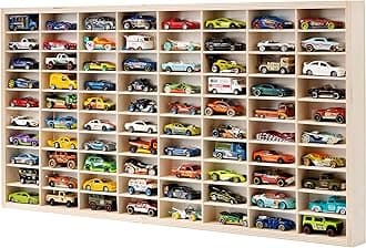 For Hot Wheels 1/64 Scale Diecast Display Case Matchbox Storage Cabinet Shelf Rack for 80 Hot Wheels