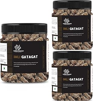 Hungry Harvest Imli Gatagat Candy | Tamarind Emly gatagat Candy | Khatta Meetha Chulbuli Imli [Jar Pack] (1200 Grams (Pack of 4 of 300 Grams))