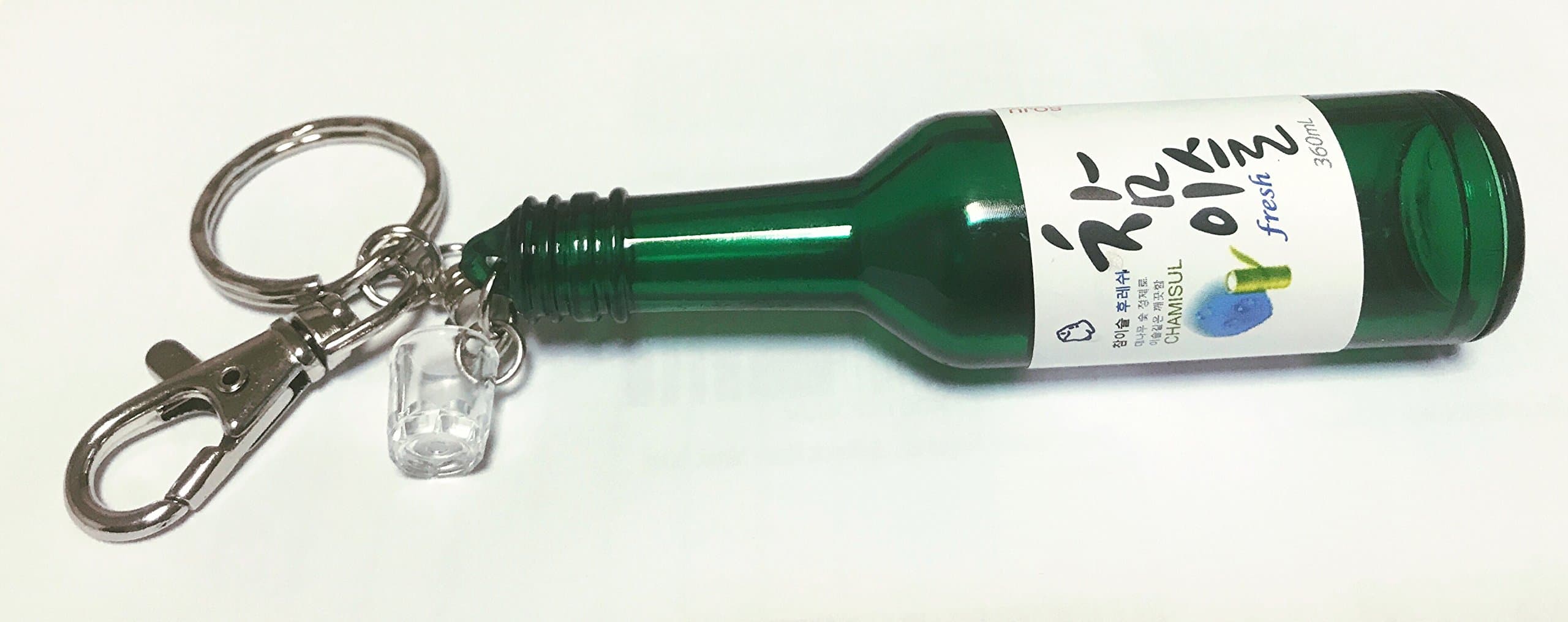 Korean Soju Bottle Miniature Key Chain Key Ring