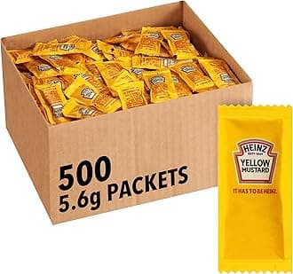 Mild Mustard Single Serve Packet (0.2 oz Packets, Pack of 500)