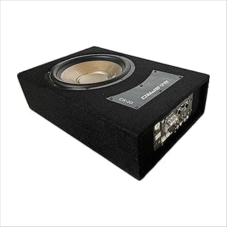Slimpact Automotive Subwoofer System CS-10 10" Slim & Compact Subwoofer System with Built-in MOSFET Amp. Suitable for CNG Fitted Car/Truck/Tempo Owner who Want Loud with Tight Space
