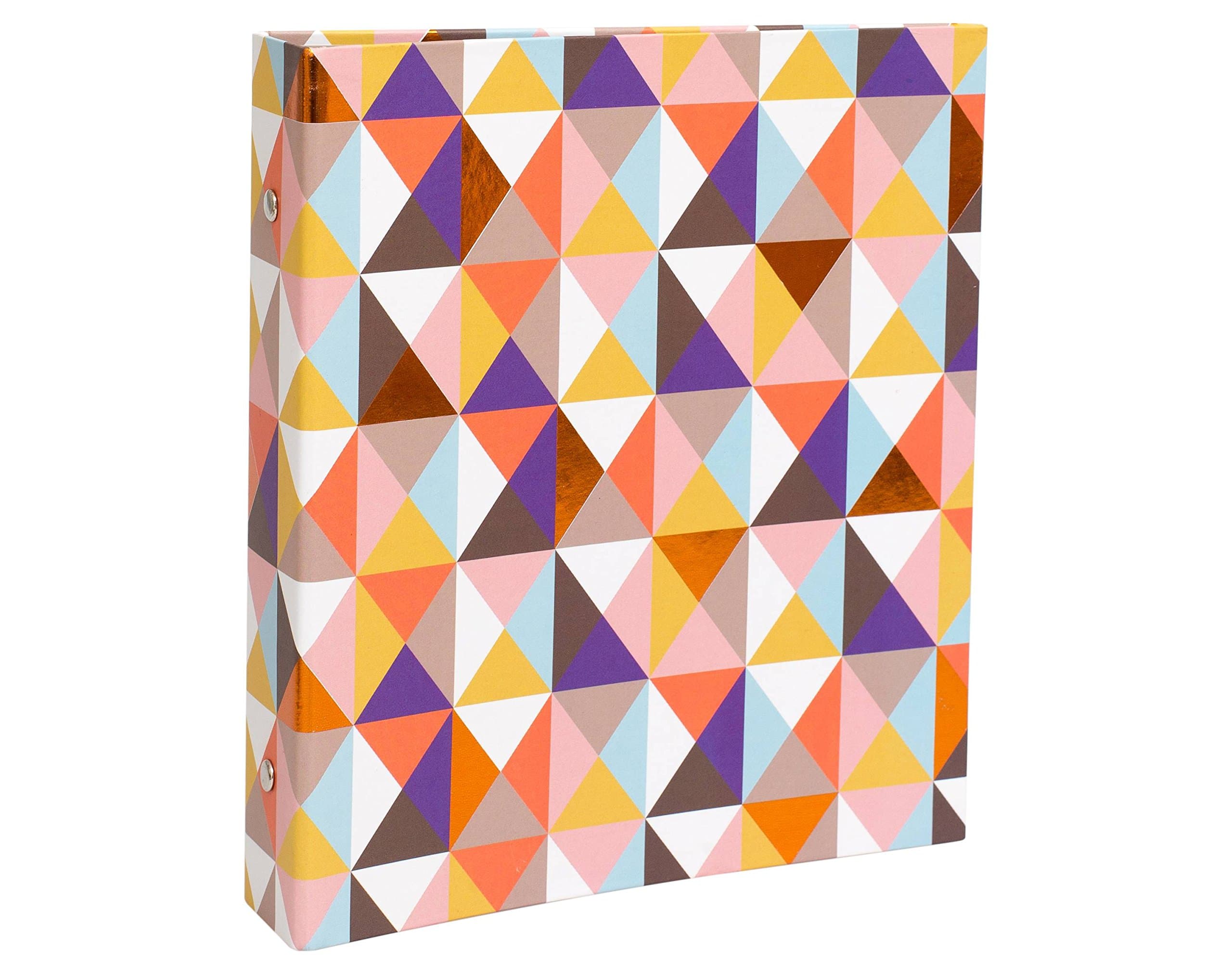 American Crafts DIY 3 ring Binder Planner - Copper Geometric