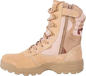 RIELDMen's Military Tactical Work Boots Side Zipper Jungle Army Combat Boots
