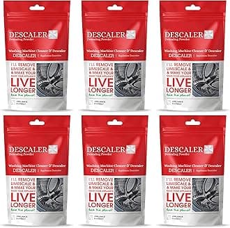 Washing Machine Cleaner, Descaler For Washing Machine Front Load And Top Load, Washing Machine Cleaning Powder, Descaling Powder For Washing Machine 100 Gm (Pack Of-6)
