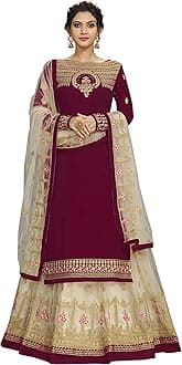 Georgette Embroidery Lehenga Choli with Dupatta For Women Ready To Wear (L267)