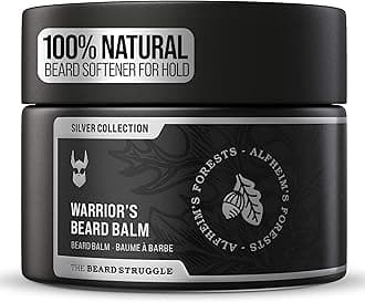 Warrior’s Beard Balm - Silver Collection, Alfheim's Forests - Non-Greasy Low-Hold Formula, Luxurious Cologne-Grade Fragrances 100% Natural and Plant-Based Ingredients - 50g