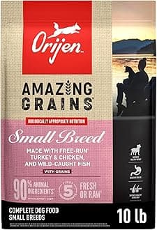 Amazing Grains High Protein Dry Dog Food Small Breed Recipe 10lb Bag