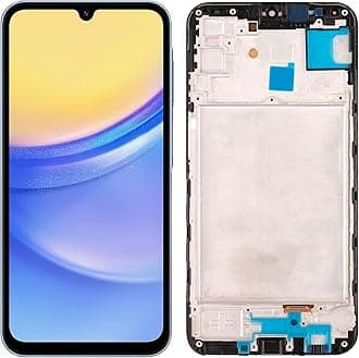 6.6" LCD Digital Display Replacement Compatible with Samsung Galaxy A15 4G / 5G A156u S156vl A156a A156w (Black with Frame) LCD Display Touch Screen Digitizer Assembly with Repair Tools