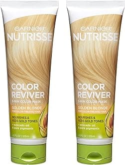 Nutrisse Color Reviver 5 Minute Nourishing Hair Mask With Avocado Oil for Day 1 Results, Color Treated Hair, Golden Blonde, 8.4 fl oz