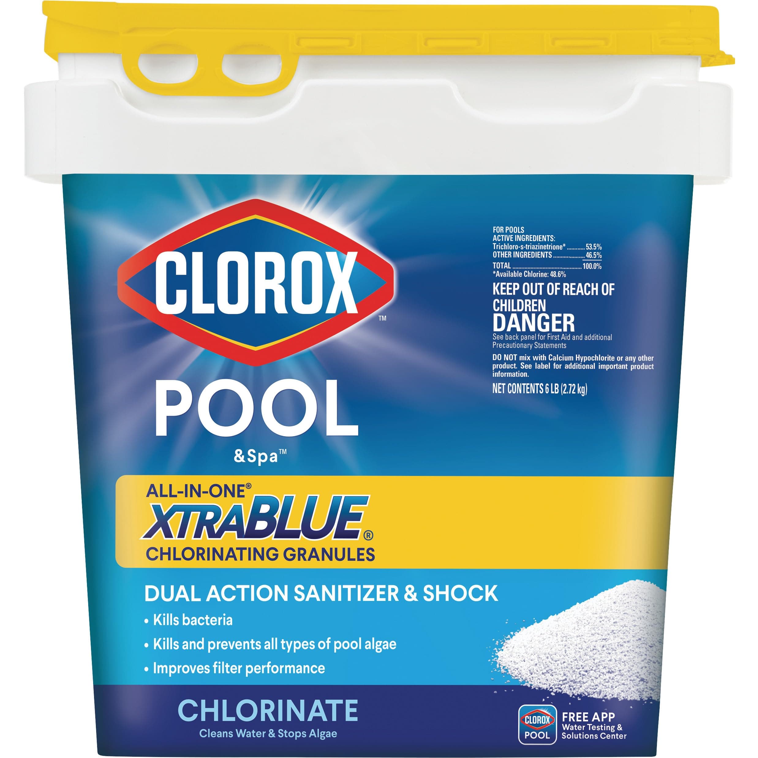 23006CLXCA Xtra Blue Chlorinating Granules, 6-Pound