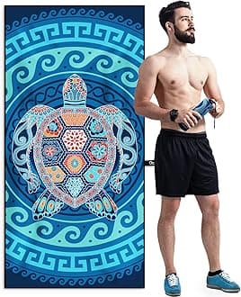 OCOOPA Beach Towel Microfiber, Extra Large 178cm*80cm Oversized Travel Towel- Quick Dry, Sand Free, Compact, Lightweight-Beach Accessories