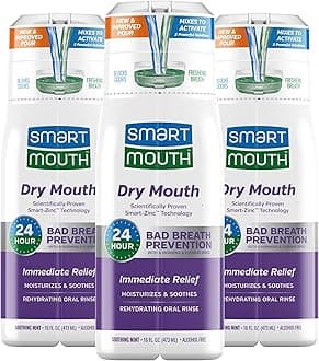 SmartMouth Dry Mouth Activated Rehydrating Mouthwash, 16 fl oz Each, 3 Pack