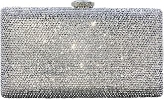 Crystal Evening Bags for Women Formal Party Box Clutch Wedding Rhinestone Handbags Bridal Clutch Purse,Mini