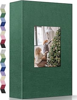 popotop Photo Album 4x6-420 Photos Photo Books with 420 Horizontall Pockets,Linen Cover Albums for Family Wedding Anniversary Baby Vacation Pictures