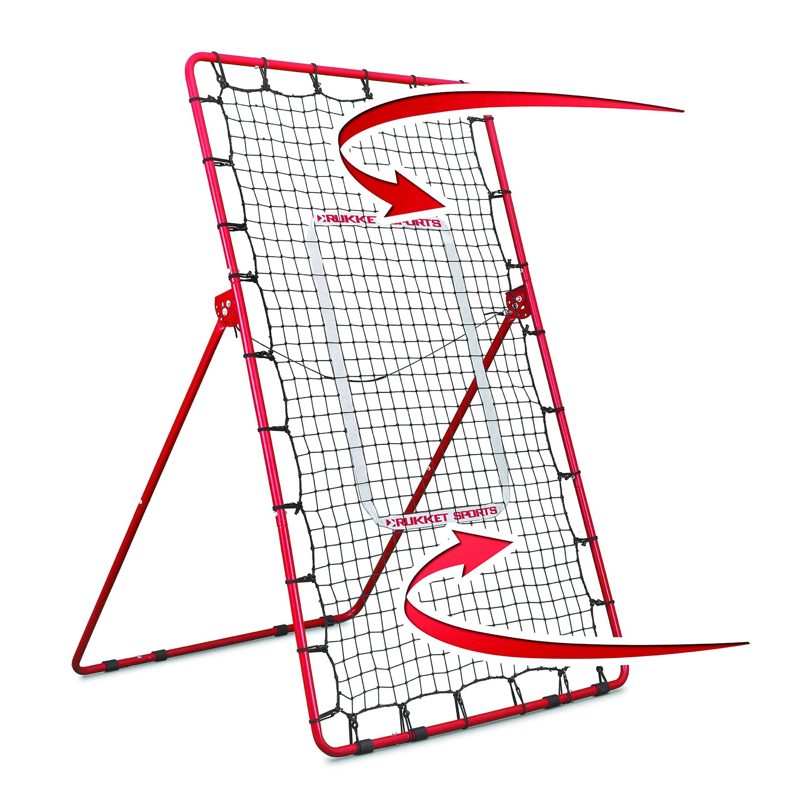 Rukket Pitch Back Baseball/Softball Rebounder | Pitching and Throwing Practice Partner | Adjustable Angle Pitchback Trainer
