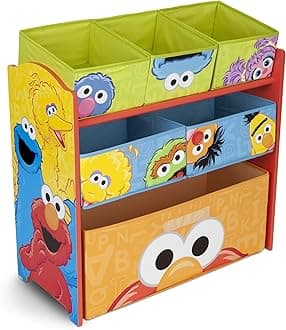 Sesame Street 6 Bin Design and Store Toy Organizer by Delta Children