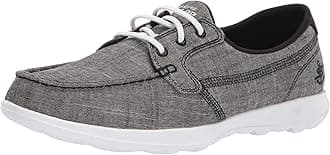 SkechersWomen's Go Walk Lite-15433 Wide Boat Shoe, US