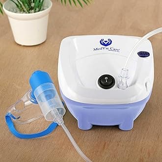 MedVie Care Neb 01 Nebulizer Compact, Portable, and Easy-to-Use Nebulizer for Quick Relief from Breathing Difficulties with Powerful Performance, High Medication Capacity