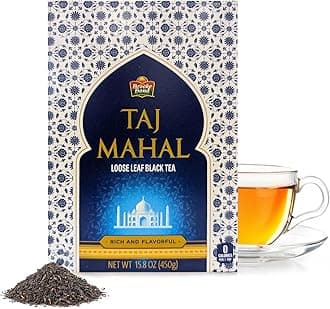 Taj Mahal Tea | Brooke Bond | Loose Black Tea | Premium Quality | Black Tea Blend | Compatible for Traditional Chai | Authentic Indian Chai | Rich & Flavourful | 450 Grams (Pack of 1)