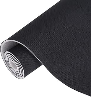 Auto Headliner Fabric Mesh Type 60" Wx85 L with Foam Backing Interior Replacement Headliner Material, for All Vehicles RV Boat Home Roof Upholstery Fabric, Black
