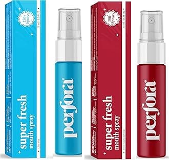 Super Fresh Assorted Mouth Spray | Instant Fresh Breath, Alcohol-Free, Teeth Remineralization, SLS-Free | 10 ml x 2