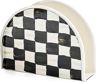 Courtly Check Enamel Napkin Holder