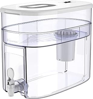 Invigorated Water Countertop Water Filter Dispenser - Multi-Stage Alkaline Water Filter - Removes Chlorine Heavy Metals And Fluoride - Long Lasting Filter For Odorless Delicious Water - Better Health