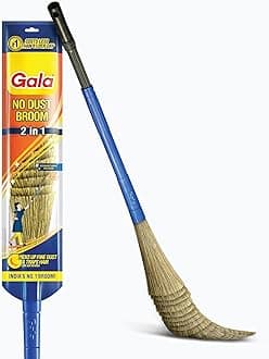 Gala No Dust Broom with Extendable Long Handle broom stick for home floor cleaning and ceiling cleaning, Jhadu for home cleaning and ceiling cleaning, Made of washable Fibers