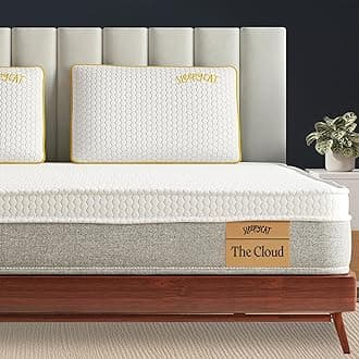 Cloud Mattress | Hotel-Like Quilted EuroTop with Memory Foam & Latex | No-Motion Transfer Pocket Spring | Pressure Relief & Luxurious Feel | King Size (78x72x8 Inches)