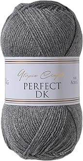 Utopia Crafts DK Double Knitting Yarn, 100g (Grey Heather)