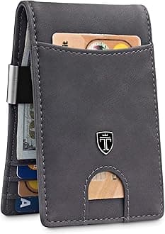 TRAVANDO Money Clip Wallet RIO - Mens Wallets slim Front Pocket RFID Blocking Card Holder Minimalist Mini Bifold Gift Box
