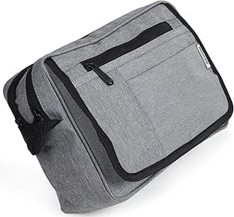 Wooum Sling Bag Cross Body Bag Travel Side Bag Office Bag Shoulder Bag Travel Pouch Leisure Bag Money Bag for Adults - Dark Grey