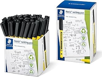 STAEDTLER Noris - Handwriting Pen - Black - Pack of 50, 307-9 CT50