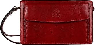 Time Resistance Leather Clutch Purse for Men - Handmade Men's Wrist Bag - Italian Leather Clutch Bag - Small Business Briefcase - Small Everyday Items Organizer - Men's Leather Handbag