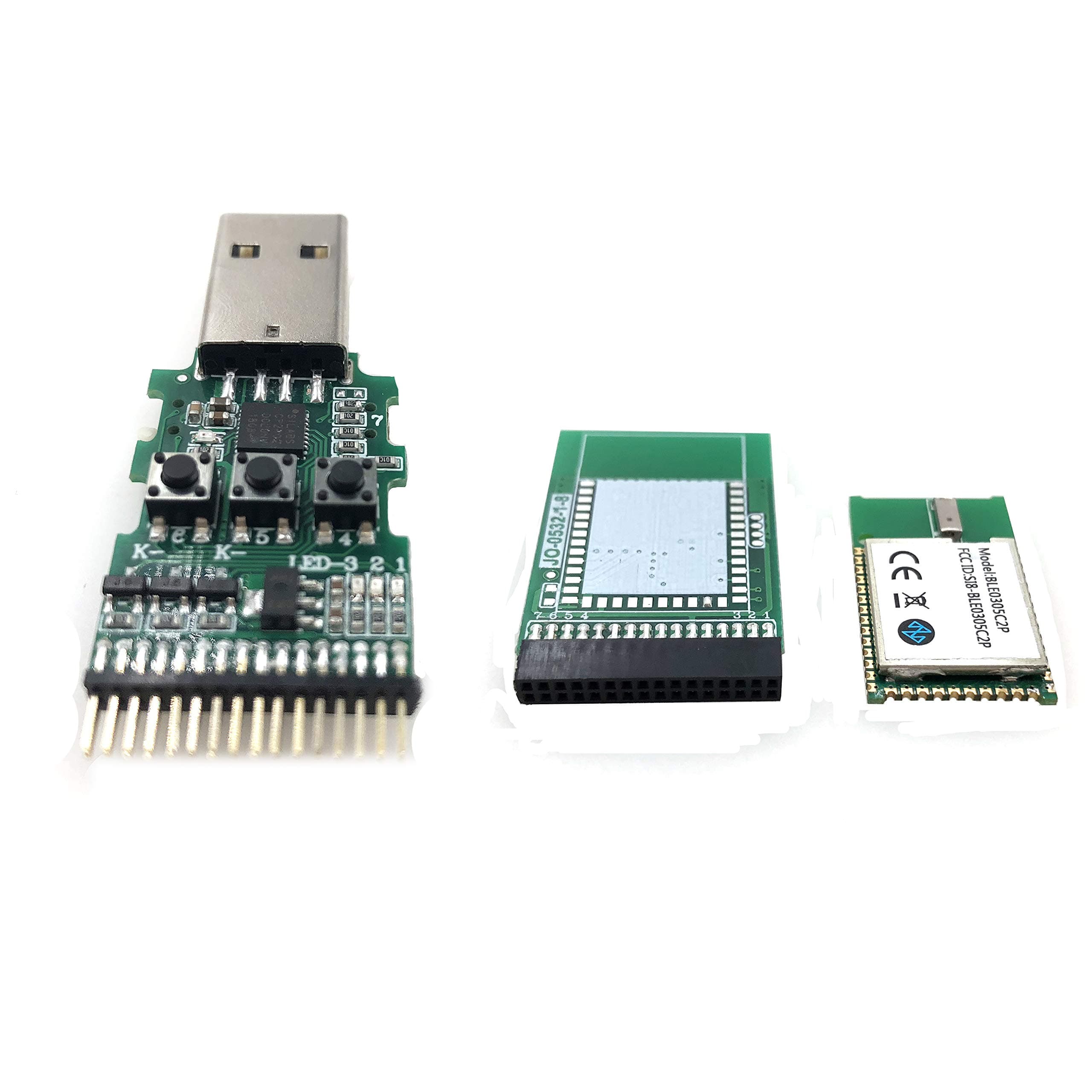 BLE5.0 Wireless Data Transmission Bluetooth Module nRF52832 with Build-in Ceramics Antenna Class 2 with Effective Integrated Testing Board