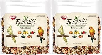 Food from The Wild Natural Pet Bird Snack Food Treats for Parakeets, Cockatiels, Lovebirds, and Small Conures, 3 oz (Pack of 2)