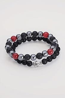 Young & Forever Gift Mens Fashion Best Friend Accessories Friendship Gifts Crystal Beads Jewellery Hand bracelet for Men women girls couple boys Birthday Gift