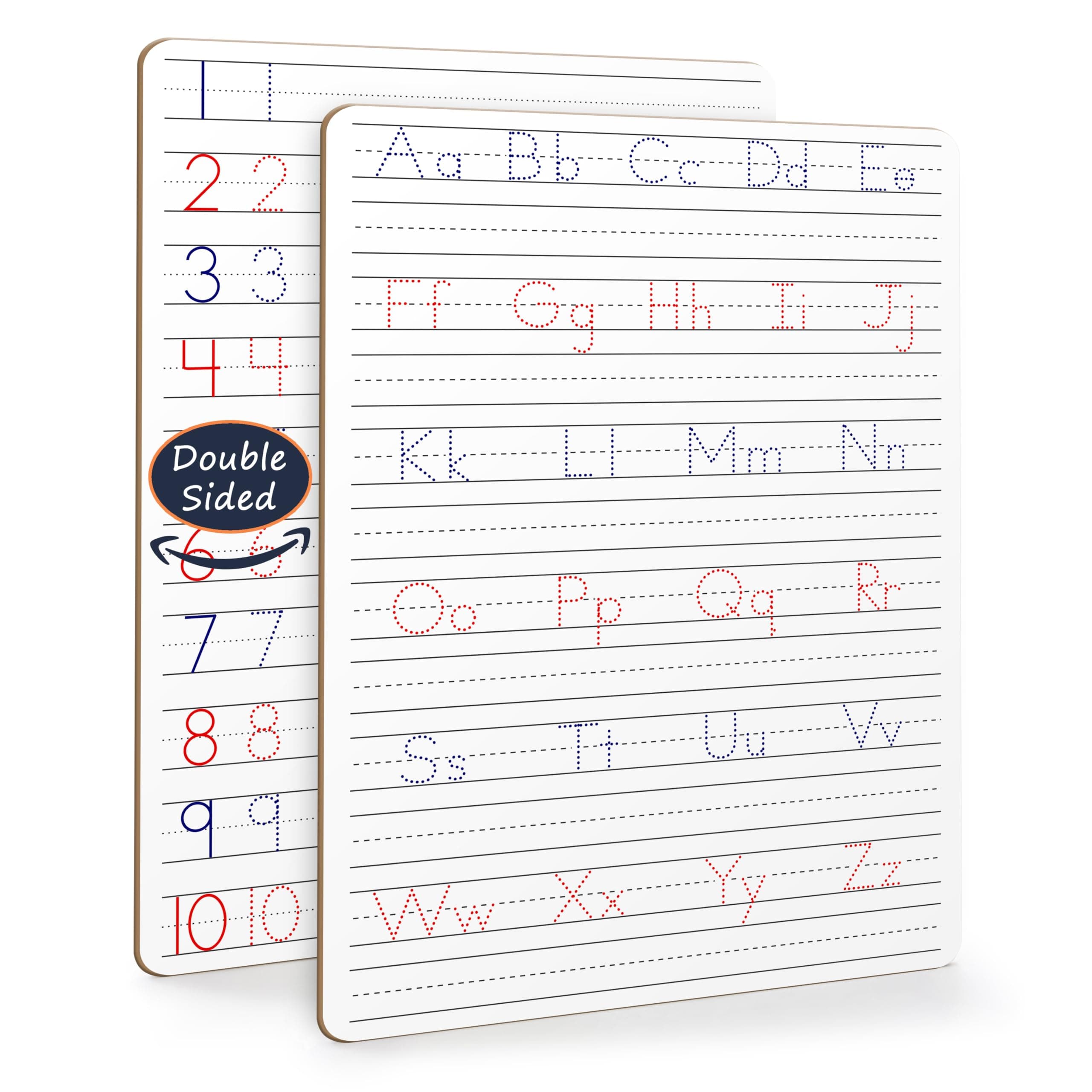 Scribbledo Dry Erase Handwriting Practice for Kids 9 x 12 inch Alphabet Tracing Board Whiteboard Letter Tracing for Kids Ages 3-5 Write and Wipe Alphabet Practice Cards Letters Writing Board