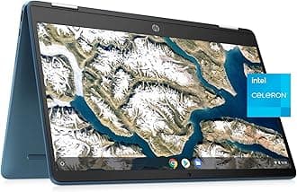 HPX360 14" HD Touch Chromebook, Intel Celeron N4120, 4GB RAM, 64GB eMMC, Intel UHD Graphics 600, Forest Teal, Chrome OS, 14a-ca0790wm