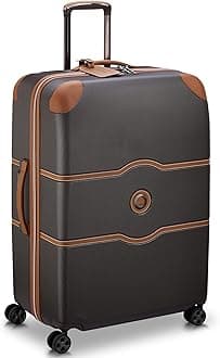 Chatelet AIR 2.0 76 CM Large Check -in Polycarbonate 8 Spinner Wheels Global Warranty 10 Years Hardside Trolley Bag/Suitcase/Lugguage/Anti-Scratch/Zip SECURITECH® 2-Brown